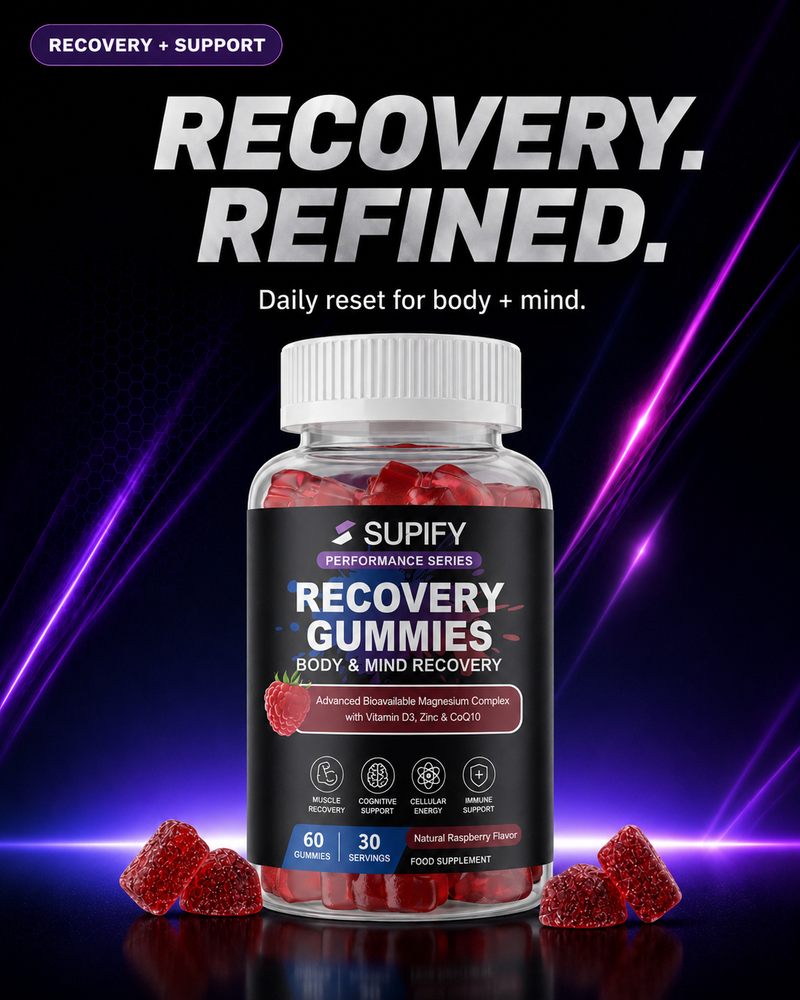 Supify Recovery Gummies — Magnesium, Zinc & Vitamin D3