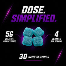 Supify Blueberry Creatine Gummies – 5g creatine monohydrate, 4 gummies per serving, 30 daily servings
